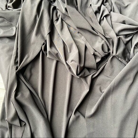 Okakie Black Oversized Asymmetrical  Dress - Picture 9 of 15